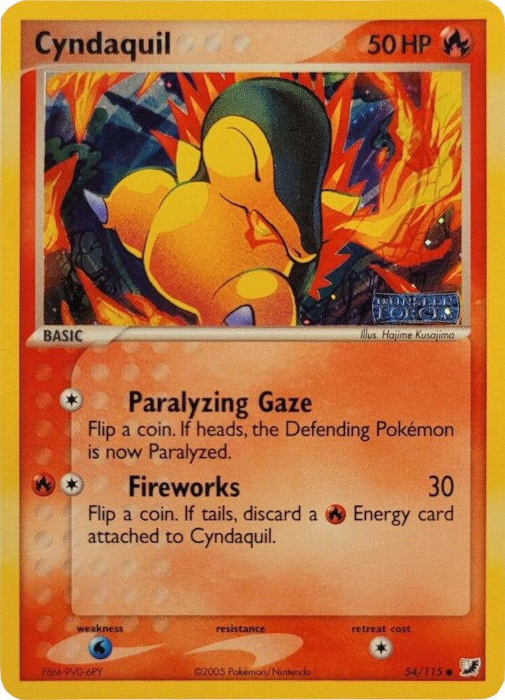 Cyndaquil (54/115) (Stamped) [EX: Unseen Forces] (Online Only)