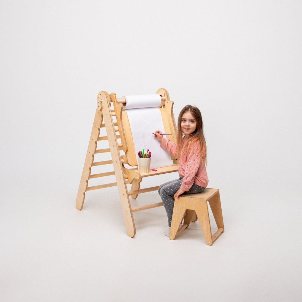 6in1 Montessori Climbing Set: Triangle Ladder + Arch/Rocker + Slide/Ramp + Net + Cushion + Art Addition (ONLINE ORDER ONLY)