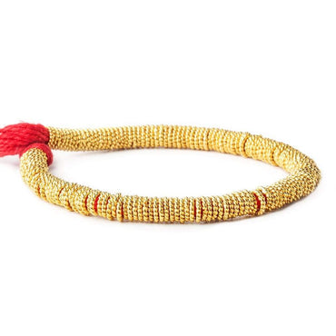 6mm 22kt Gold Plated Copper Twisted Jump ring 8 inch 174 pieces (ONLINE ORDER ONLY)