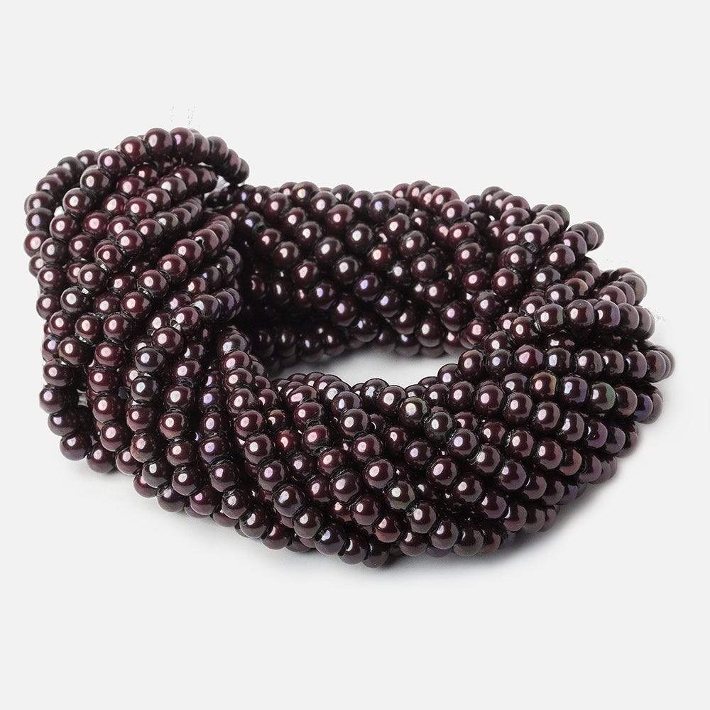 6mm - 7mm Blackberry Large Hole Off Round Pearl 2.5mm drill hole, 15 inch, 75 pieces (ONLINE ORDER ONLY)
