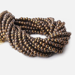 6mm - 7mm Bronze Large Hole Off Round Pearl 2.5mm drill hole, 15 inch, 75 pieces (ONLINE ORDER ONLY)