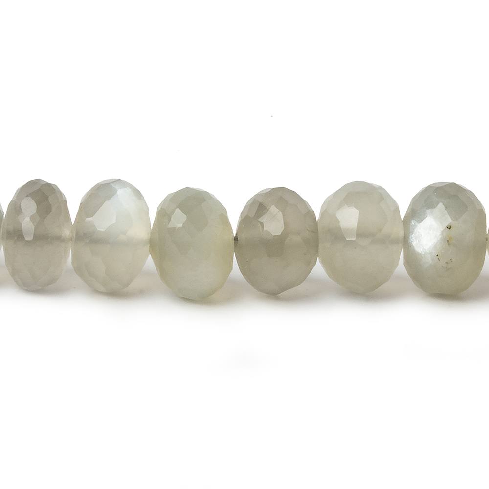 6mm - 8mm Sage Moonstone faceted rondelle beads 16 inch 75 pieces AA (ONLINE ORDER ONLY)