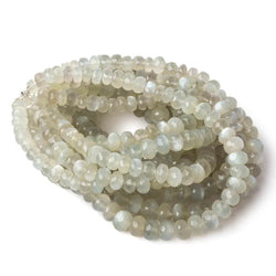 6mm - 8mm Sage Moonstone faceted rondelle beads 16 inch 75 pieces AA (ONLINE ORDER ONLY)