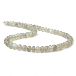 6mm - 8mm Sage Moonstone faceted rondelle beads 16 inch 75 pieces AA (ONLINE ORDER ONLY)