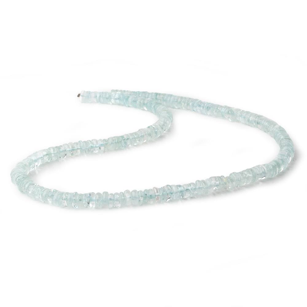 6mm Aquamarine plain heshi beads 16 inch 200 pieces (ONLINE ORDER ONLY)