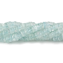 6mm Aquamarine plain heshi beads 16 inch 200 pieces (ONLINE ORDER ONLY)