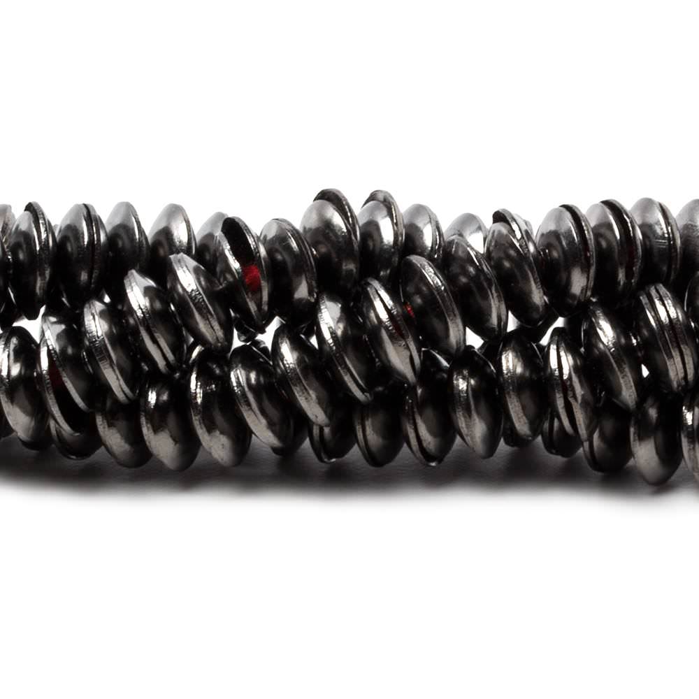 6mm Black Gold plated Copper plain Bead Cap 8 inch 148 pieces (ONLINE ORDER ONLY)