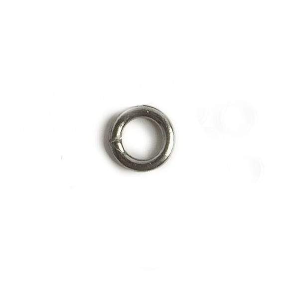 6mm Black Gold plated Sterling Silver Soldered Plain Jump Ring 16 gauge 25pcs (ONLINE ORDER ONLY)