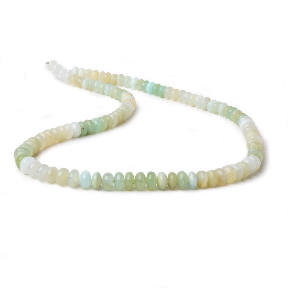 6mm Blue Peruvian Opal Plain Rondelle Beads 17.5 inch 110 pieces (ONLINE ORDER ONLY)