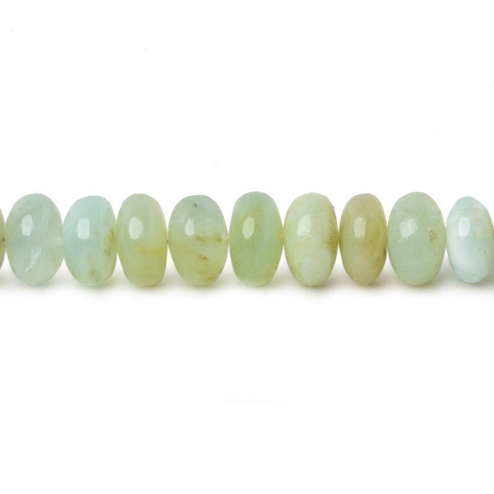 6mm Blue Peruvian Opal Plain Rondelle Beads 17.5 inch 110 pieces (ONLINE ORDER ONLY)