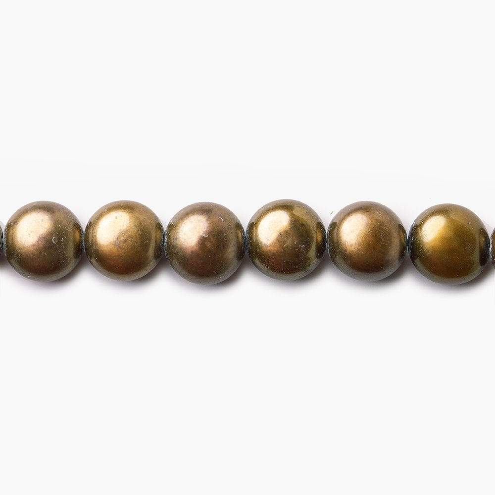 6mm Bronze Button Freshwater Pearls 15.5 inch 60 pieces (ONLINE ORDER ONLY)
