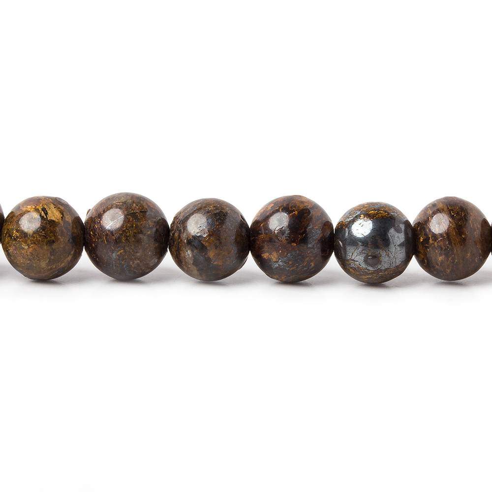 6mm Bronzite plain round beads 15 inch 68 pieces (ONLINE ORDER ONLY)