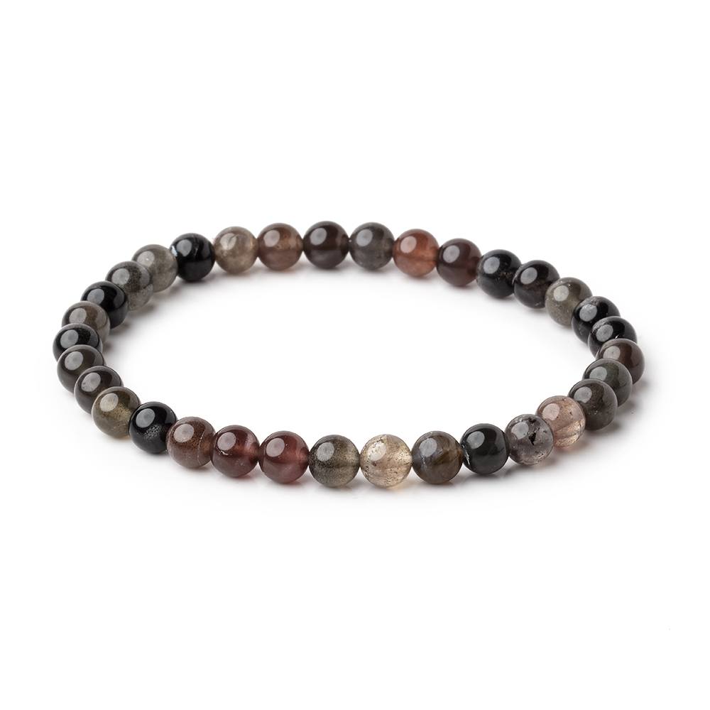 6mm Cat's Eye Scapolite Plain Rounds 7 inch 33 Beads (ONLINE ORDER ONLY)