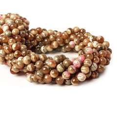 6mm Chocolate Rhodochrosite plain rounds 15.5 inch 63 beads (ONLINE ORDER ONLY)