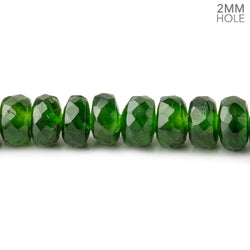 6mm Chrome Diopside 2mm Large Hole Faceted Rondelles 8 inch 49 Beads AAA (ONLINE ORDER ONLY)