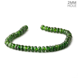 6mm Chrome Diopside 2mm Large Hole Faceted Rondelles 8 inch 49 Beads AAA (ONLINE ORDER ONLY)