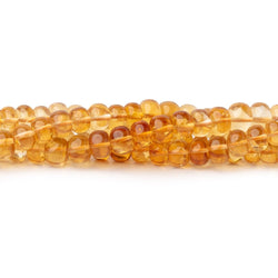 6mm Citrine Plain Rondelle Beads 14 inch 78 pieces AA (ONLINE ORDER ONLY)