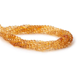 6mm Citrine Plain Rondelle Beads 14 inch 78 pieces AA (ONLINE ORDER ONLY)