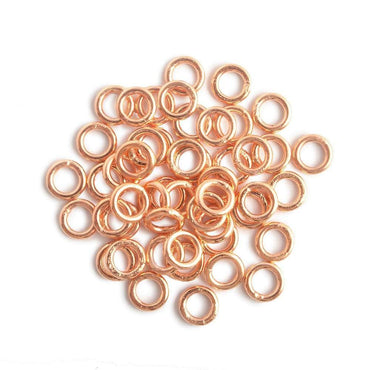 6mm Copper Plain Closed Jumpring 50 pieces (ONLINE ORDER ONLY)