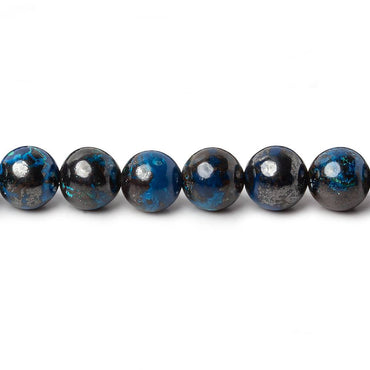 6mm Dark Chrysocolla Plain Rounds 16 inch 67 beads AA (ONLINE ORDER ONLY)