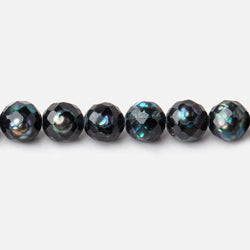 6mm Dark Teal Faceted Round Freshwater Pearls 15.5 inch 63 pieces (ONLINE ORDER ONLY)