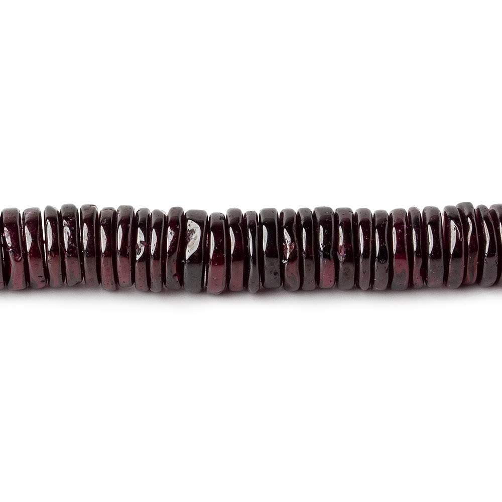 6mm Deep Rhodolite Garnet plain heshi beads 7 inch 120 pieces AA (ONLINE ORDER ONLY)