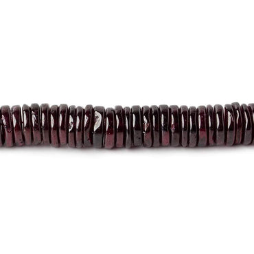 6mm Deep Rhodolite Garnet plain heshi beads 7 inch 120 pieces AA (ONLINE ORDER ONLY)