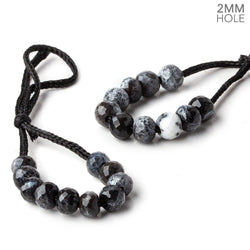 6mm Dendritic Opal 2mm Large Hole Faceted Rondelle Bead Set of 10 (ONLINE ORDER ONLY)