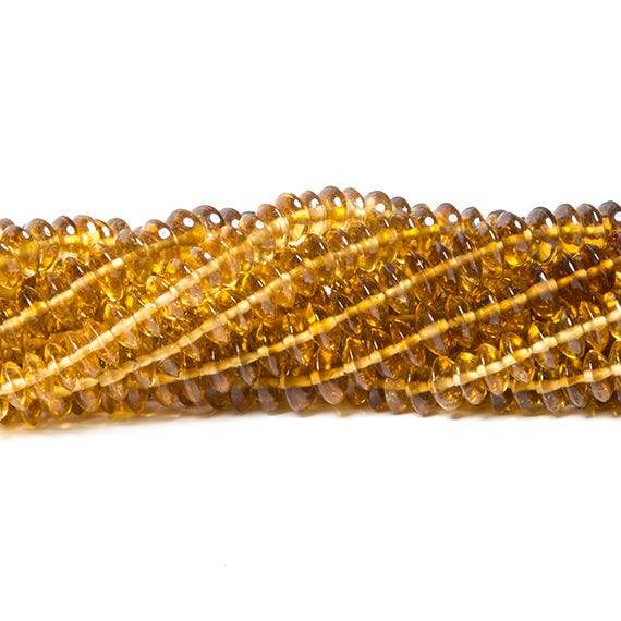 6mm Golden Shaded Tourmaline Plain Rondelle (ONLINE ORDER ONLY)