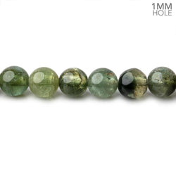 6mm Green Tourmaline Plain Round Beads 15.5 inch 72 pieces 1mm hole (ONLINE ORDER ONLY)
