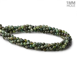 6mm Green Tourmaline Plain Round Beads 15.5 inch 72 pieces 1mm hole (ONLINE ORDER ONLY)