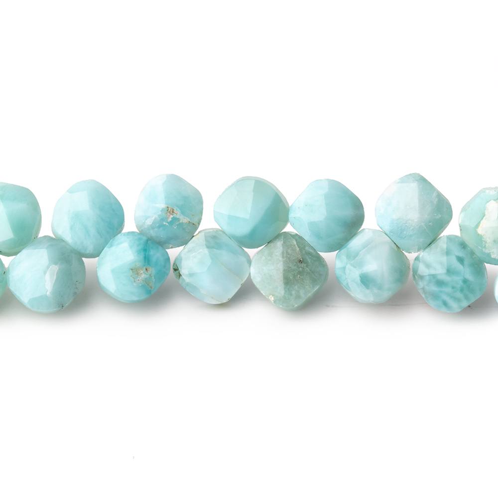 6mm Larimar Faceted Pillow Beads 7 inch 48 pieces (ONLINE ORDER ONLY)