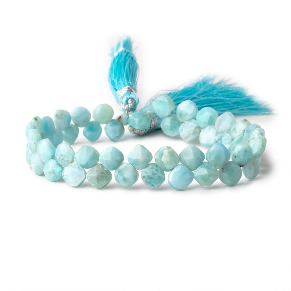 6mm Larimar Faceted Pillow Beads 7 inch 48 pieces (ONLINE ORDER ONLY)
