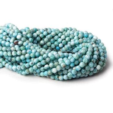 6mm Larimar faceted rounds 15.5 inch 69 beads (ONLINE ORDER ONLY)
