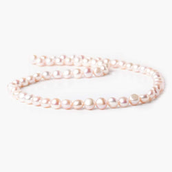 6mm Mauve Button Pearl, 15 inch (ONLINE ORDER ONLY)