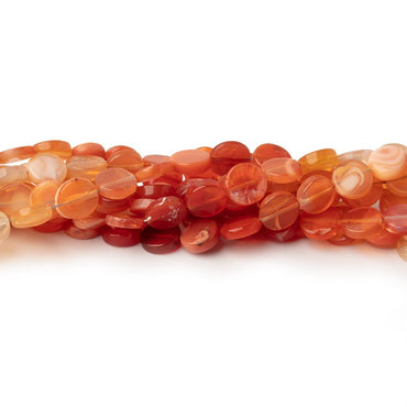 6mm Mexican Fire Opal Plain Coin Beads 17 inch 70 pieces (ONLINE ORDER ONLY)