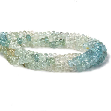 4.5mm Multi Color Beryl Beads Faceted Rondelle 15 inch 148 pieces (ONLINE ORDER ONLY)