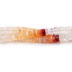 6mm Multi Color Mexican Fire Opal Plain Heishi Beads 8 inch 112 pieces (ONLINE ORDER ONLY)