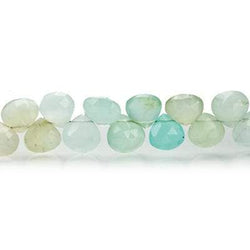 6mm Multi Color Peruvian Opal faceted heart beads 8 inch 50 pieces (ONLINE ORDER ONLY)