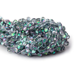 6mm Mystic White Topaz Faceted Heart Beads 8 inch 56 pieces (ONLINE ORDER ONLY)