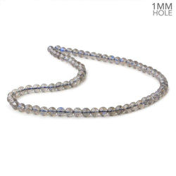 6mm Neon Blue Flash Labradorite Plain Rounds 16 inch 72 Beads AAA 1mm Hole (ONLINE ORDER ONLY)