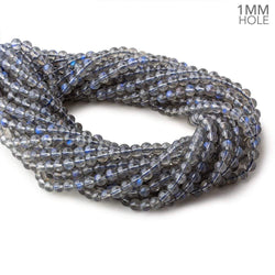 6mm Neon Blue Flash Labradorite Plain Rounds 16 inch 72 Beads AAA 1mm Hole (ONLINE ORDER ONLY)