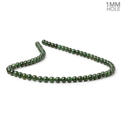 6mm Nephrite Jade Plain Round Beads 15 inch 68 pieces 1mm Hole (ONLINE ORDER ONLY)