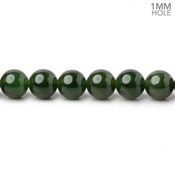 6mm Nephrite Jade Plain Round Beads 15 inch 68 pieces 1mm Hole (ONLINE ORDER ONLY)