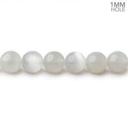 6mm Pale Grey Moonstone Plain Rounds 16 inch 69 Beads 1mm hole (ONLINE ORDER ONLY)
