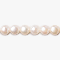 6mm Petal Pink Button Freshwater Pearls 15.5 inch 64 pieces (ONLINE ORDER ONLY)