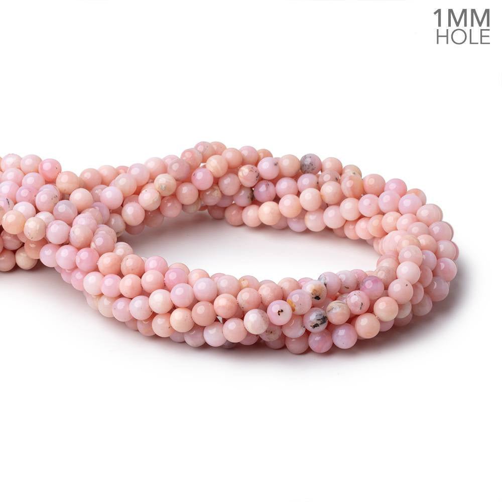6mm Pink Peruvian Opal Plain Round Beads 15.5 inch 66 pieces 1mm Hole (ONLINE ORDER ONLY)
