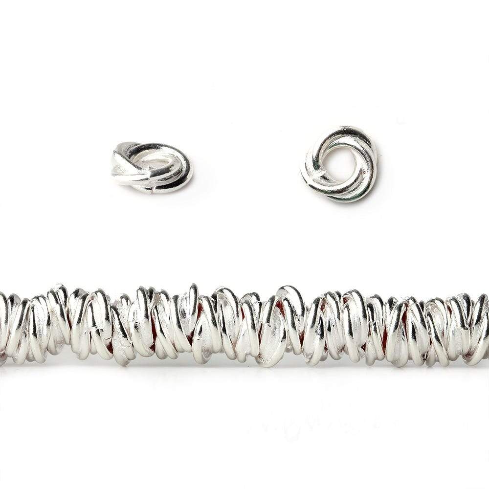 6mm Plain Mobius Large Hole Spacer Beads 8 inch 88 pieces (ONLINE ORDER ONLY)
