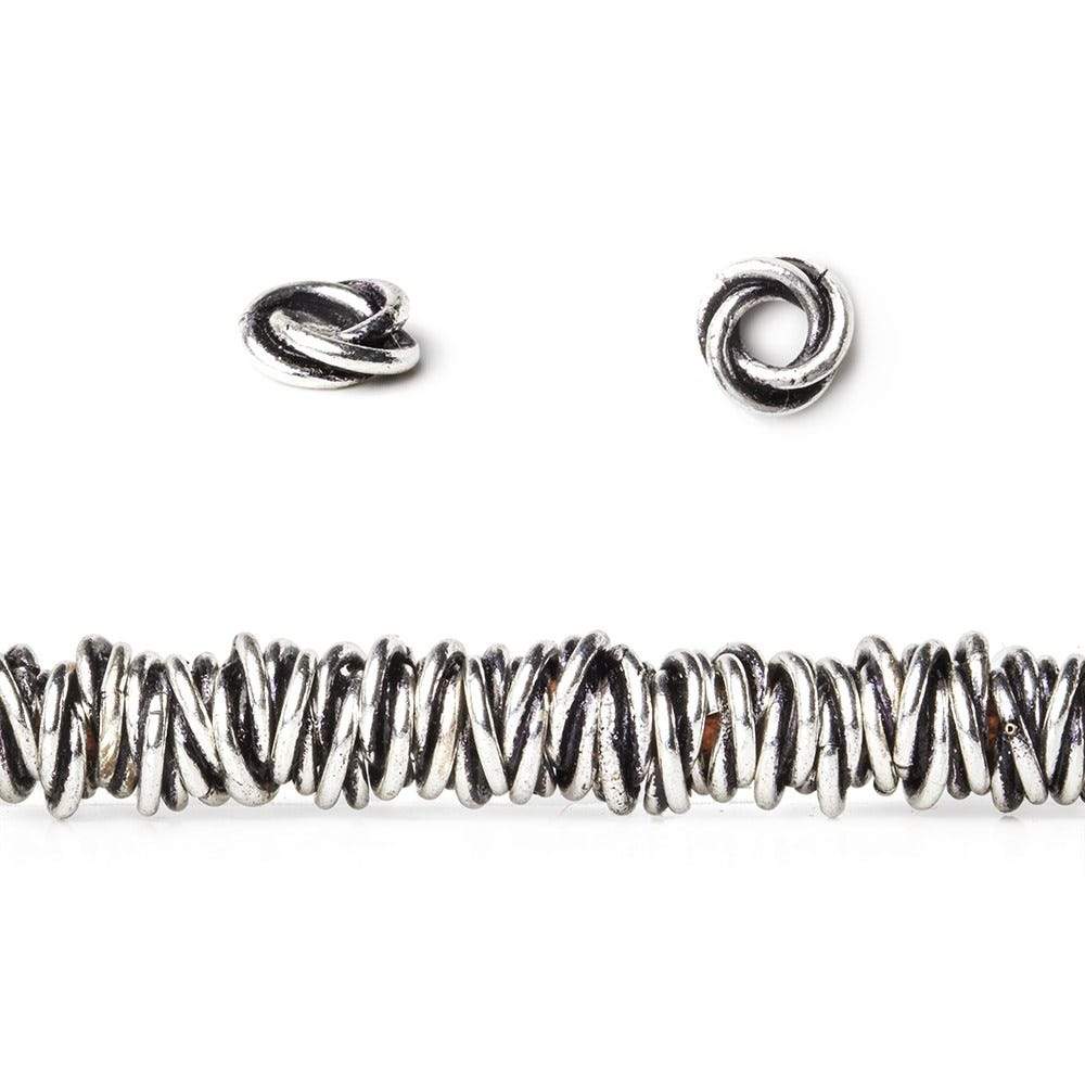 6mm Plain Mobius Large Hole Spacer Beads 8 inch 88 pieces (ONLINE ORDER ONLY)