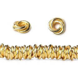 6mm Plain Mobius Large Hole Spacer Beads 8 inch 88 pieces (ONLINE ORDER ONLY)